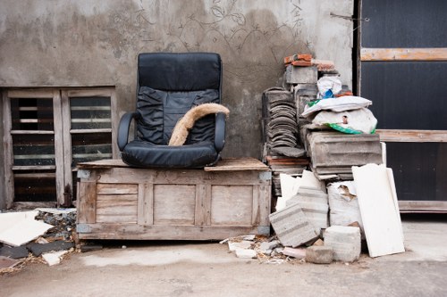 Homeowner preparing loft for clearance